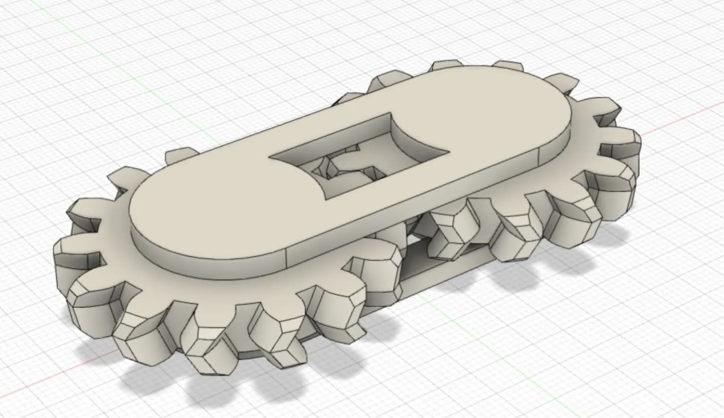 3d printed fidget toy_spinning gears fidget toy